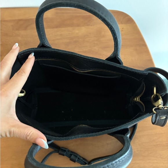 Black Portland Leather Rainstorm Handbag - Picture 3 of 5